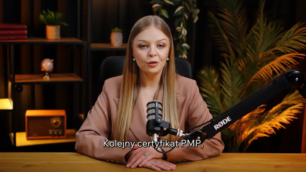 Kadr z video Pauliny Kuc dla Project Managerów